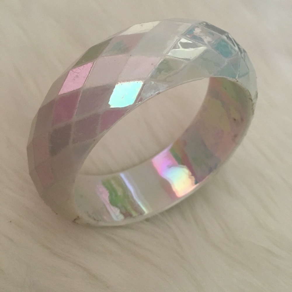 Pearlescent Cuff Bangle Bracelet